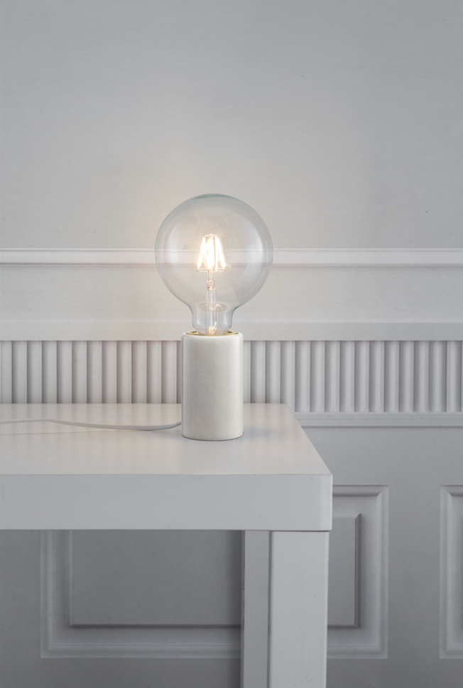 Lampe à poser SIV marbre blanc IP20 E27 - Nordlux, Intérieur