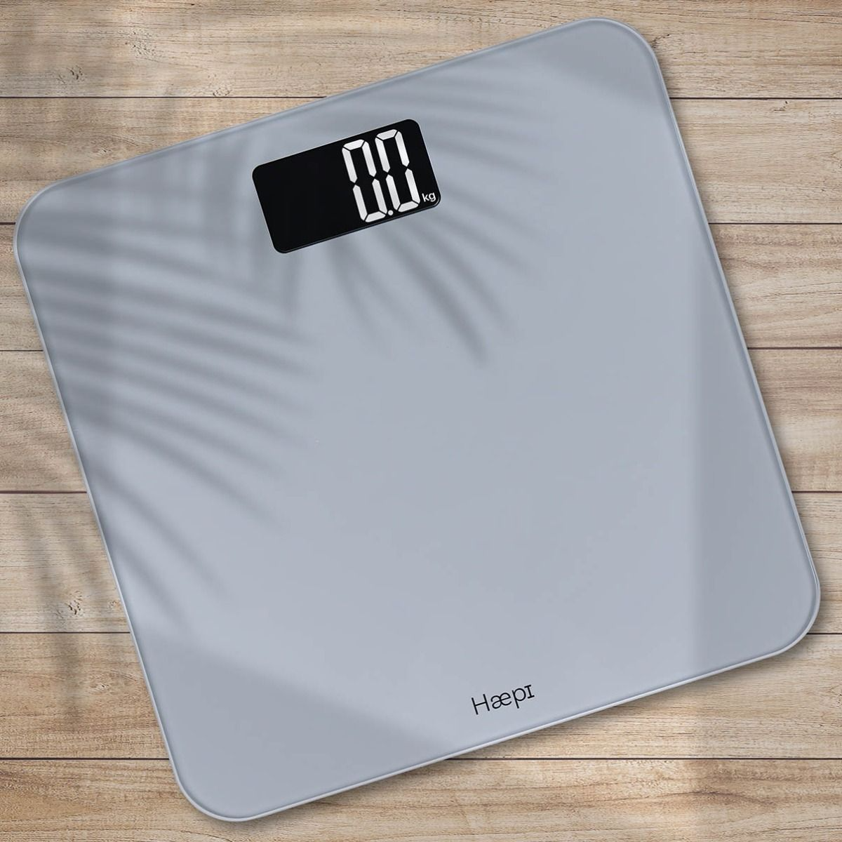 Haepi - Pèse-personne électronique avec grande plateforme et écran rétroéclairé - Capacité max. 180 kg - Piles incluses - Garantie 15 ans