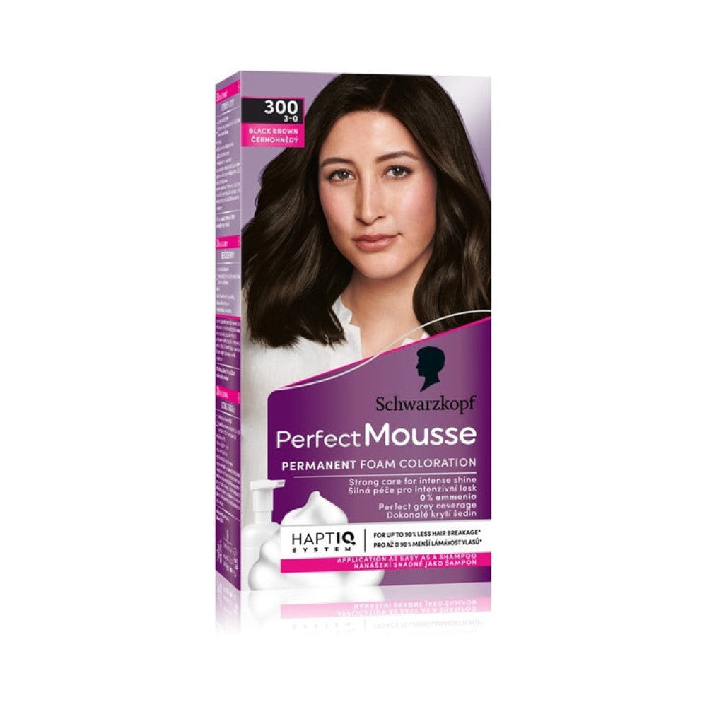 SCHWARZKOPF PERFECT MOUSSE 300 Châtain Noir
