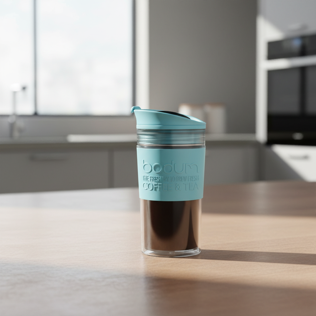 Bodum Gobelet de voyage 350 ml - Bleu bébé - Système à double paroi