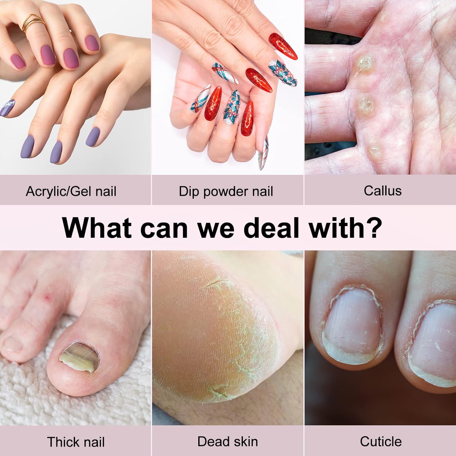 COSLUS Ponceuse à ongles sans fil Lime électrique Professionnelle pour ongles acryliques gel poudre de trempage Kit portable manucure pédicure Rechargeable Léger Or