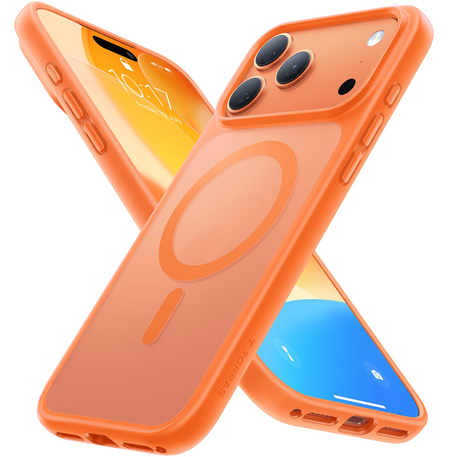 TORRAS Guardian-Magnetic Coque pour iPhone 17 Pro - Orange