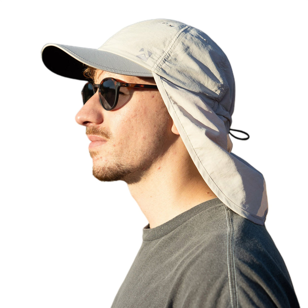 TOP-EX Casquette de baseball homme réglable imperméable anti-UV avec protège-nuque M/L Gris