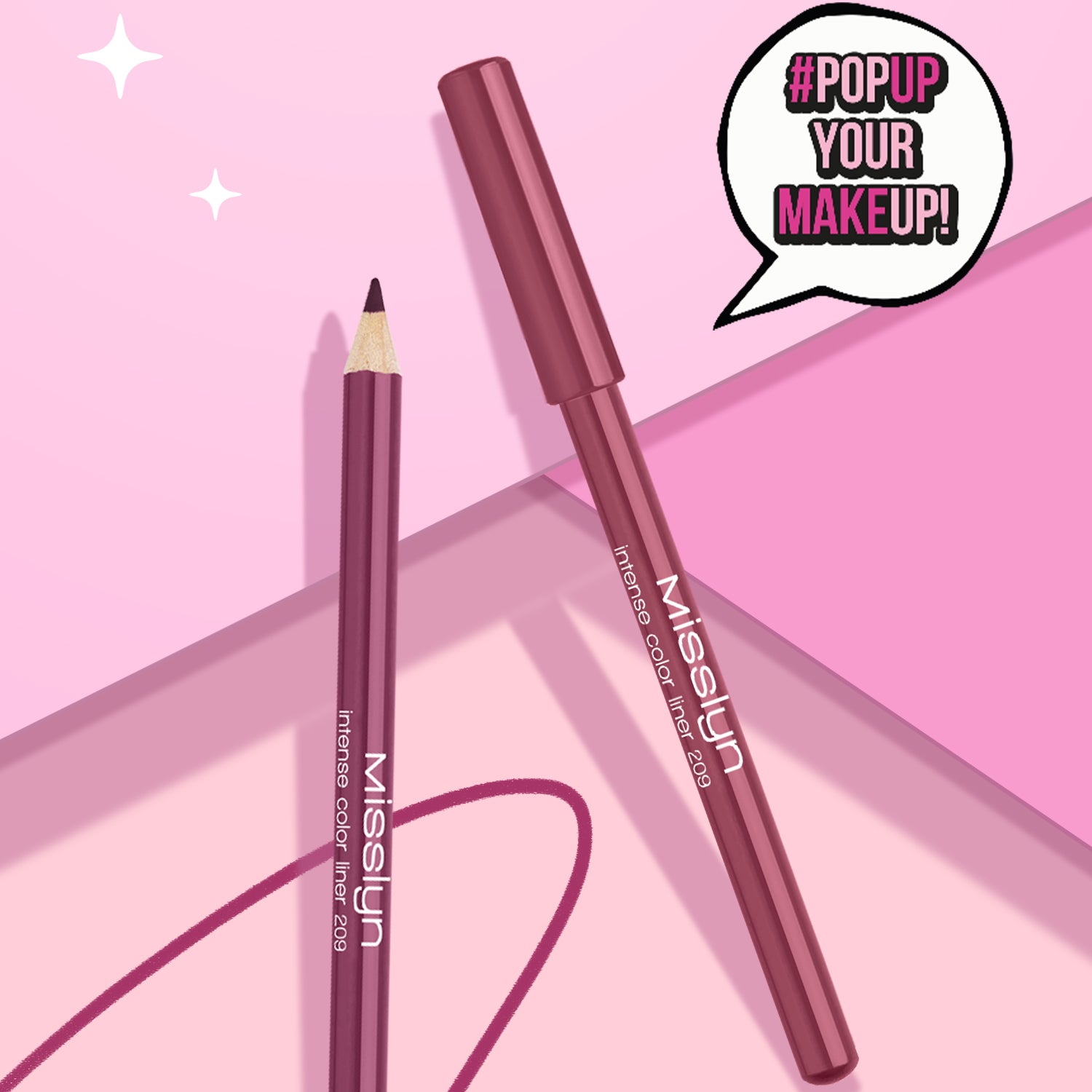 Misslyn Crayon pour les yeux Couleur intense 209 Rose ultra