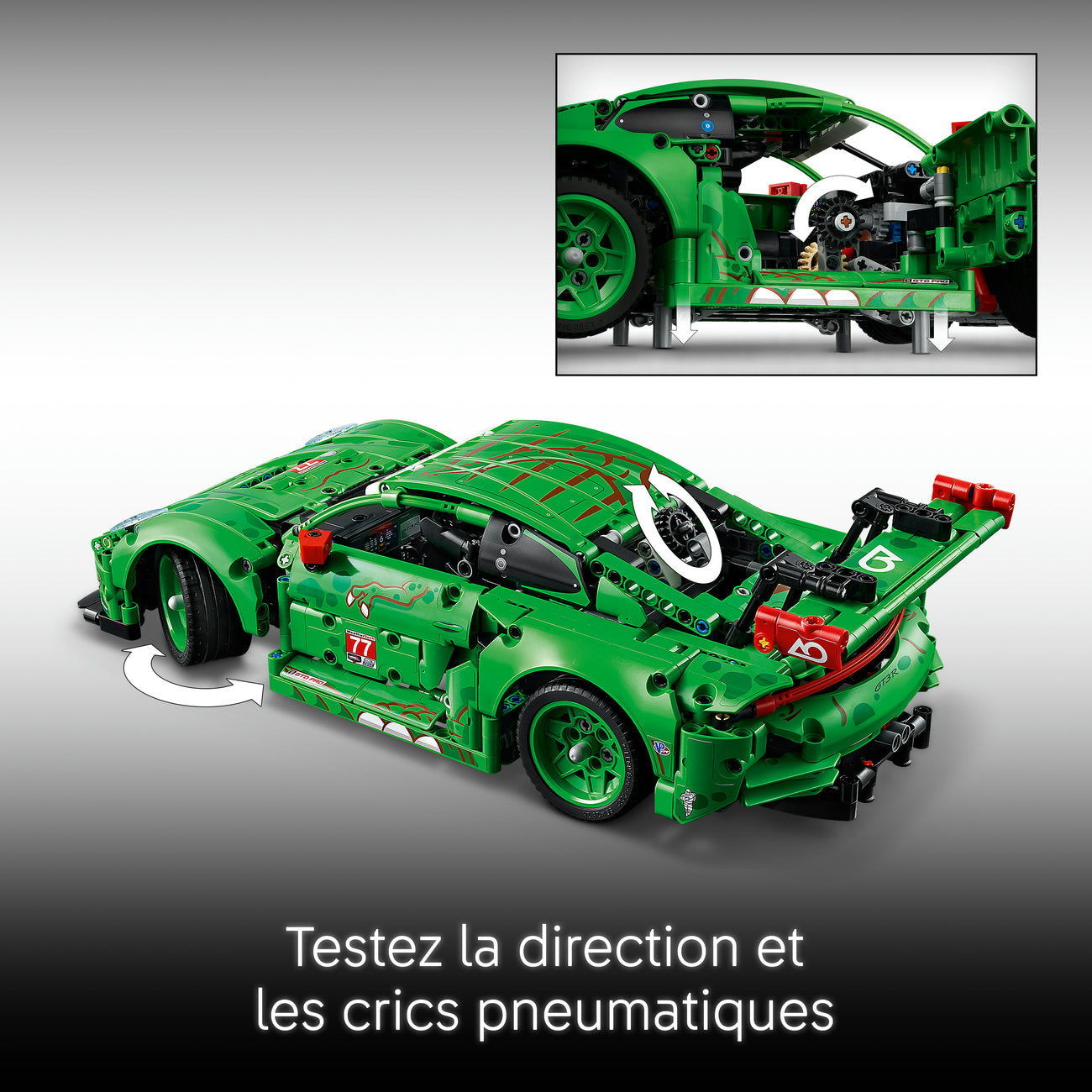 LEGO Technic 42224 Voiture Porsche 911 GT3 R REXY AO Racing