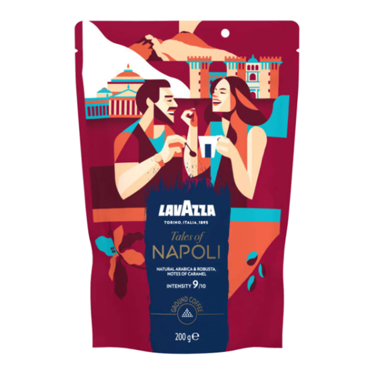 LAVAZZA Café moulu Tales of Napoli intensité 9 200g