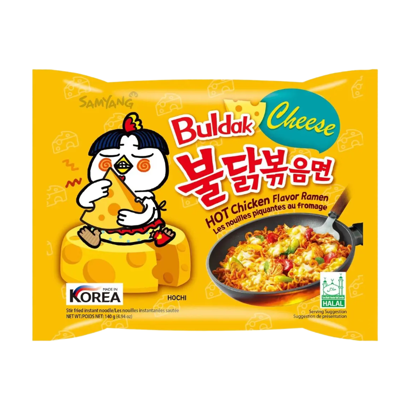 SAMYANG Buldak Nouilles instantanées saveur poulet épicé et fromage - 140 g
