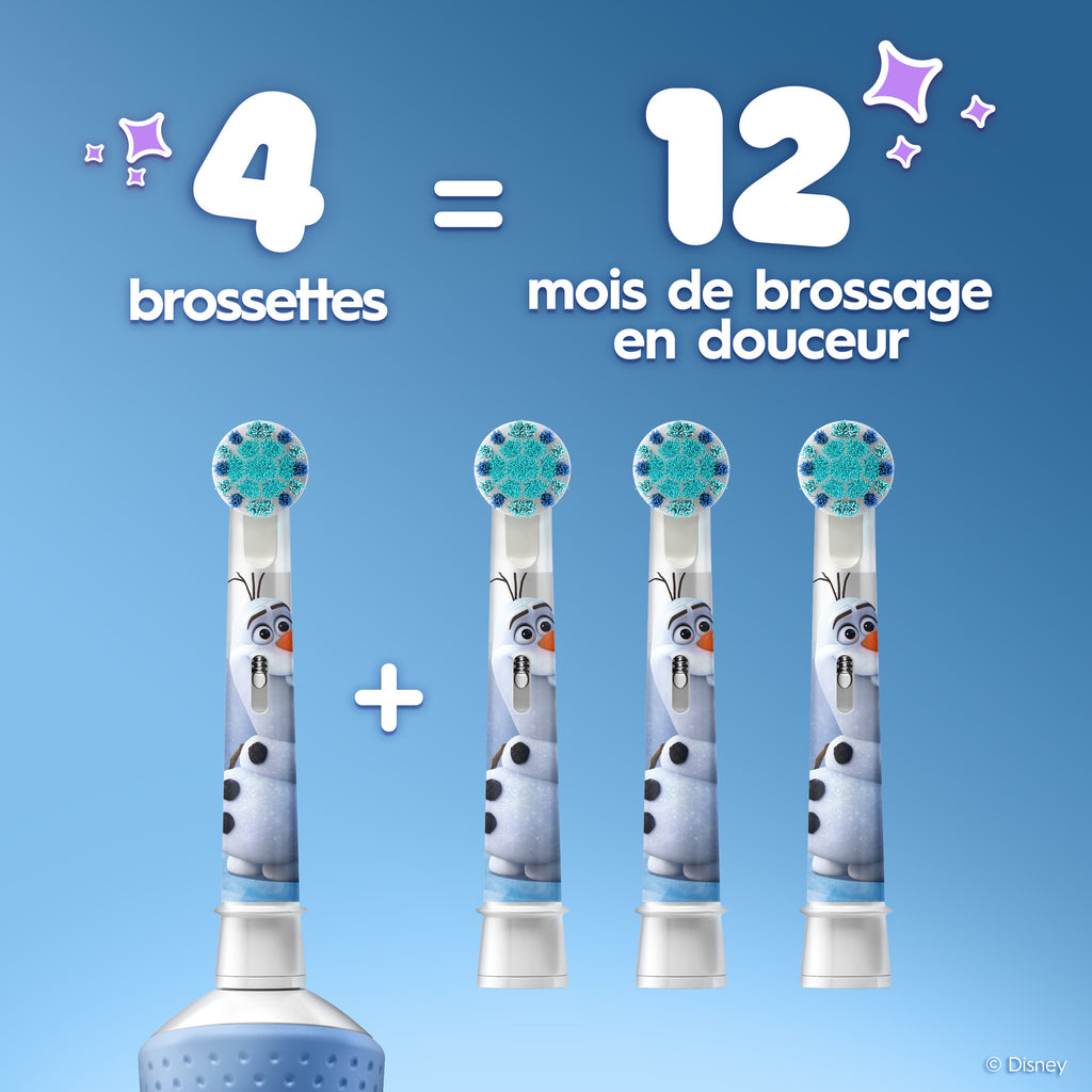 Oral-B Brossettes pour enfants La Reine des neiges x4