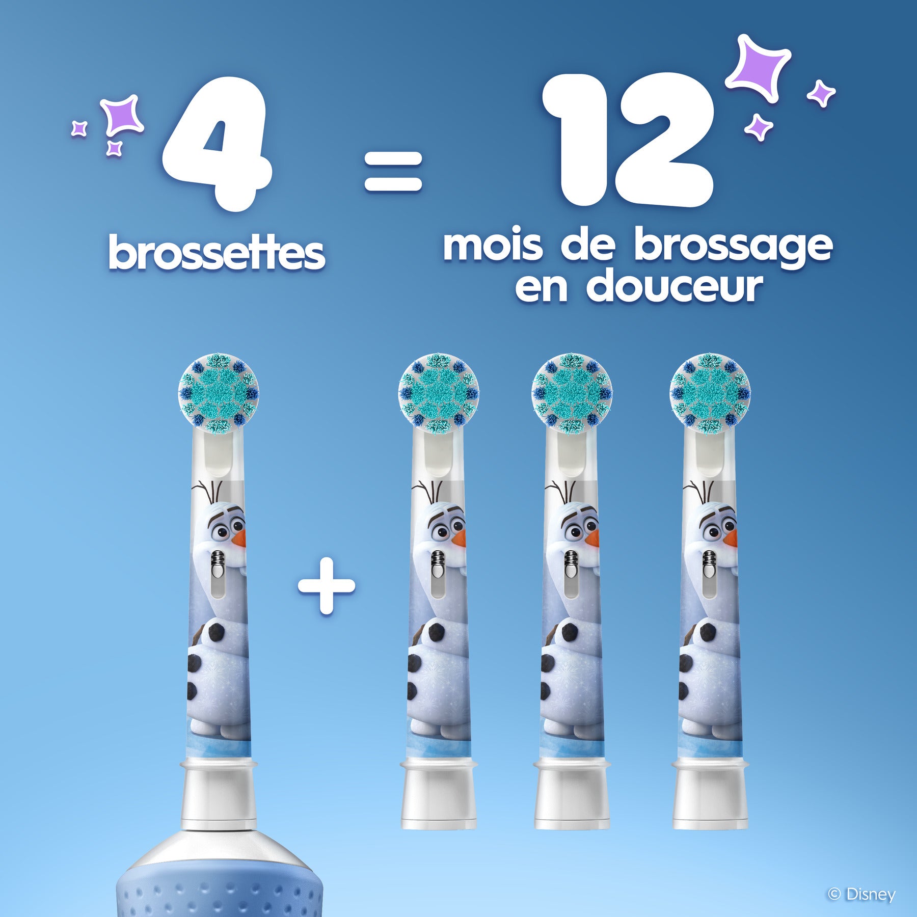 Oral-B Brossettes pour enfants La Reine des neiges x4