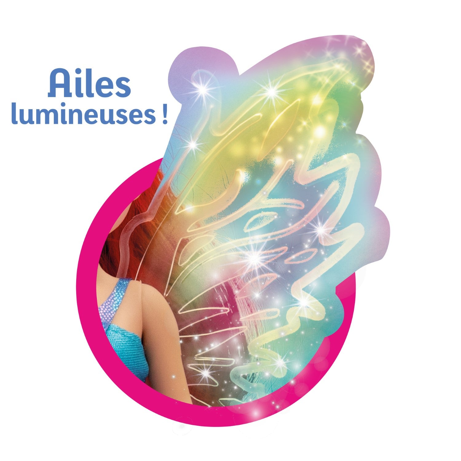 Winx Club Poupée articulée Winx avec ailes lumineuses, 26 cm, Modèle Bloom, 3 ans et plus, WNX781