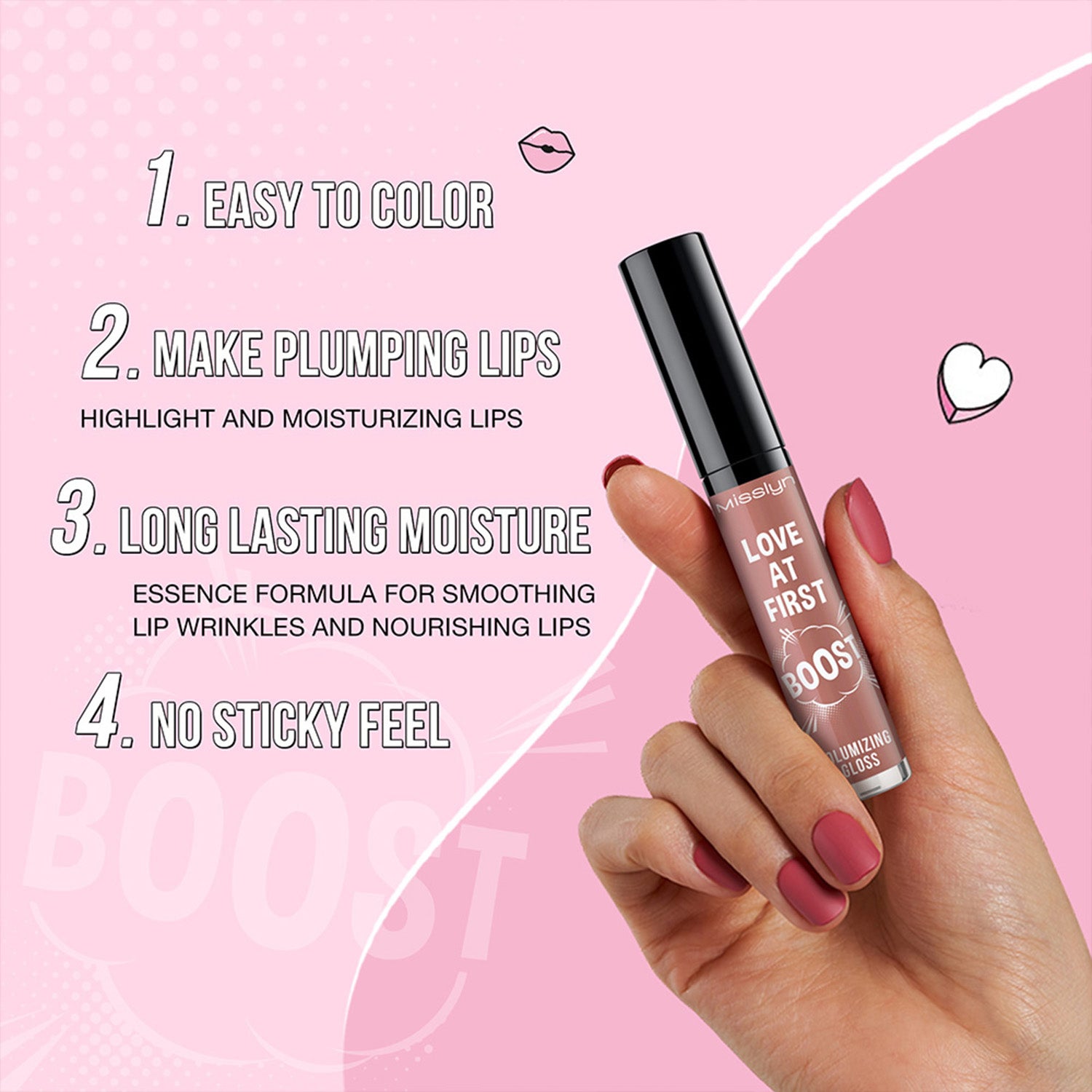 Misslyn Coffret de gloss volumateurs Love At First Boost