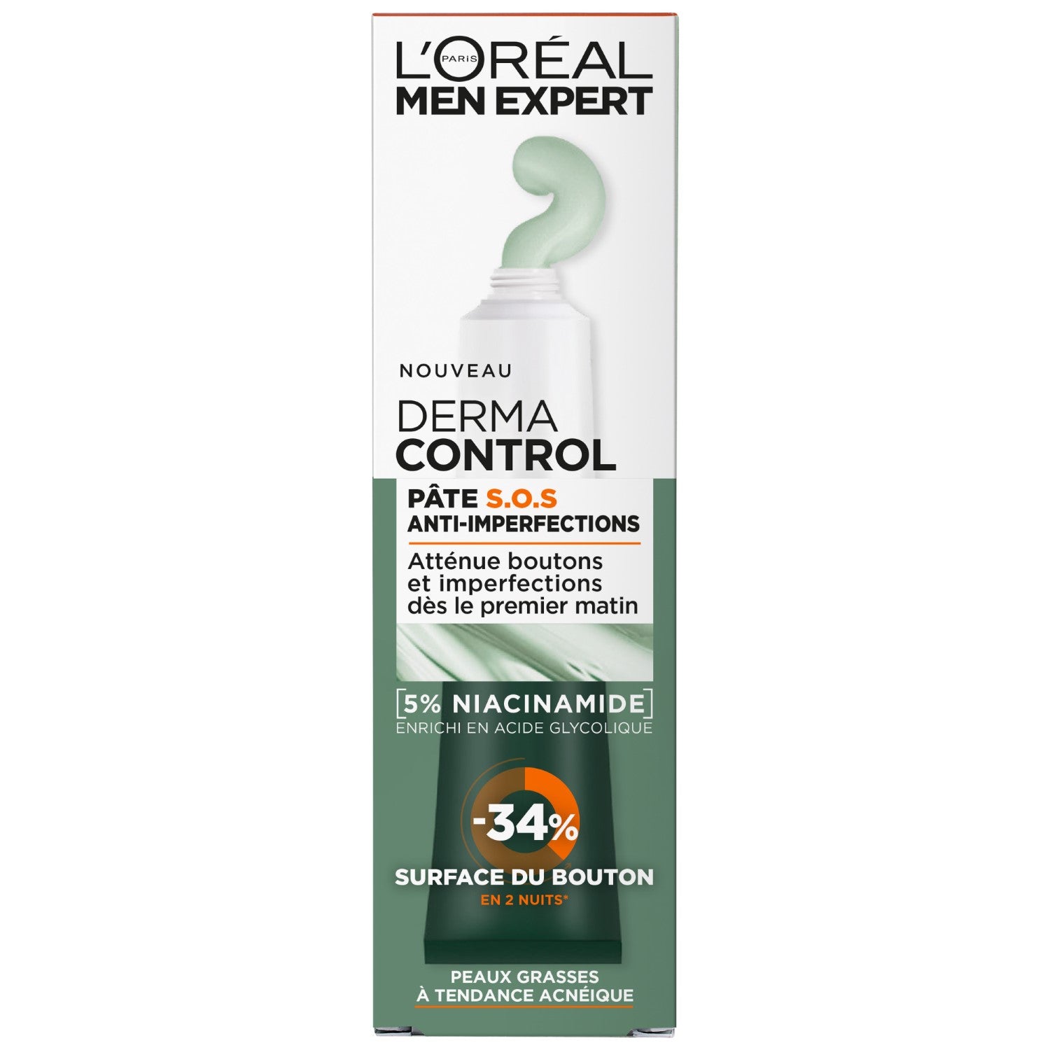 L'Oréal Paris Men Expert Derma Control Pâte S.O.S Anti-Imperfections 45ml