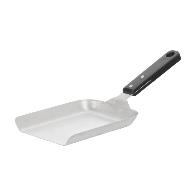 Le Marquier Grande spatule nervurée en acier inoxydable