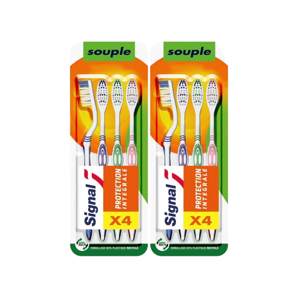 Signal Brosses à dents Total Protection Souple Lot de 4