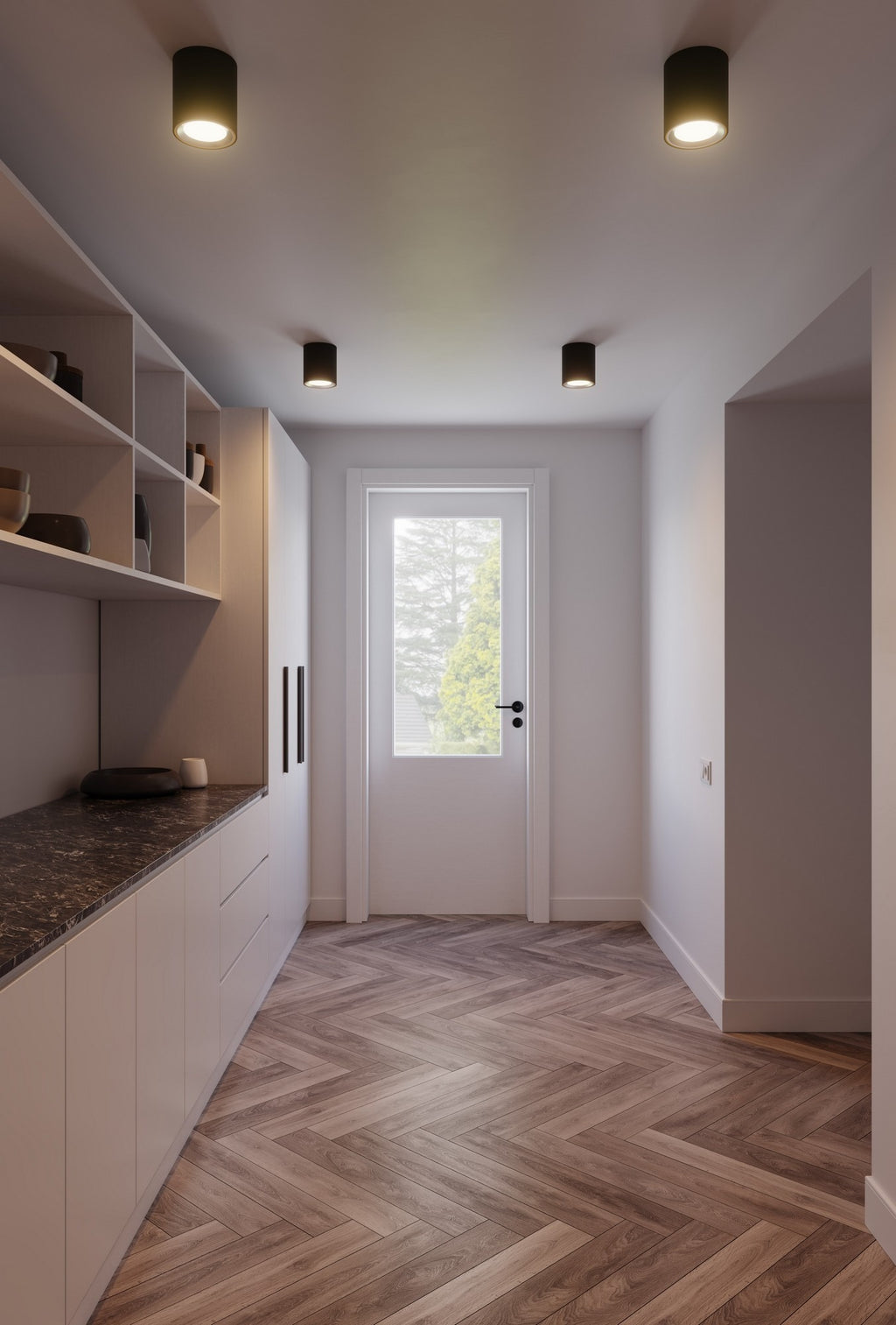 Plafonnier LANDON SMART Long - variation de température de 2700-6500k LED intégrée métal noir IP44 Salle de bain - Nordlux, Intérieur