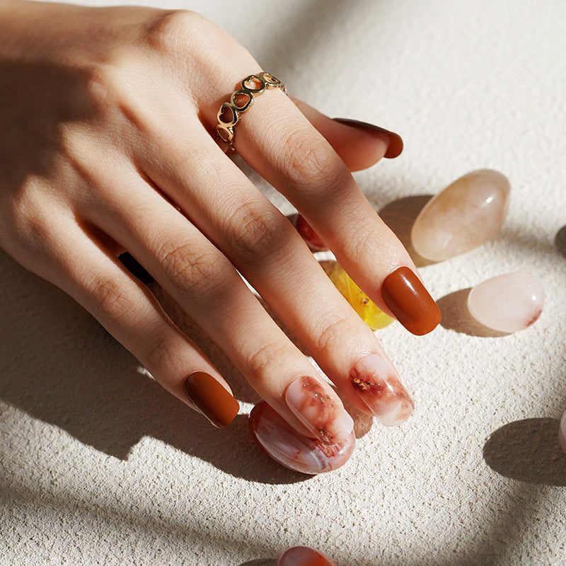 MeoMagic Stickers à Ongles Press-On Nail Art en Gel Teinte 14-152 (Lot de 20)
