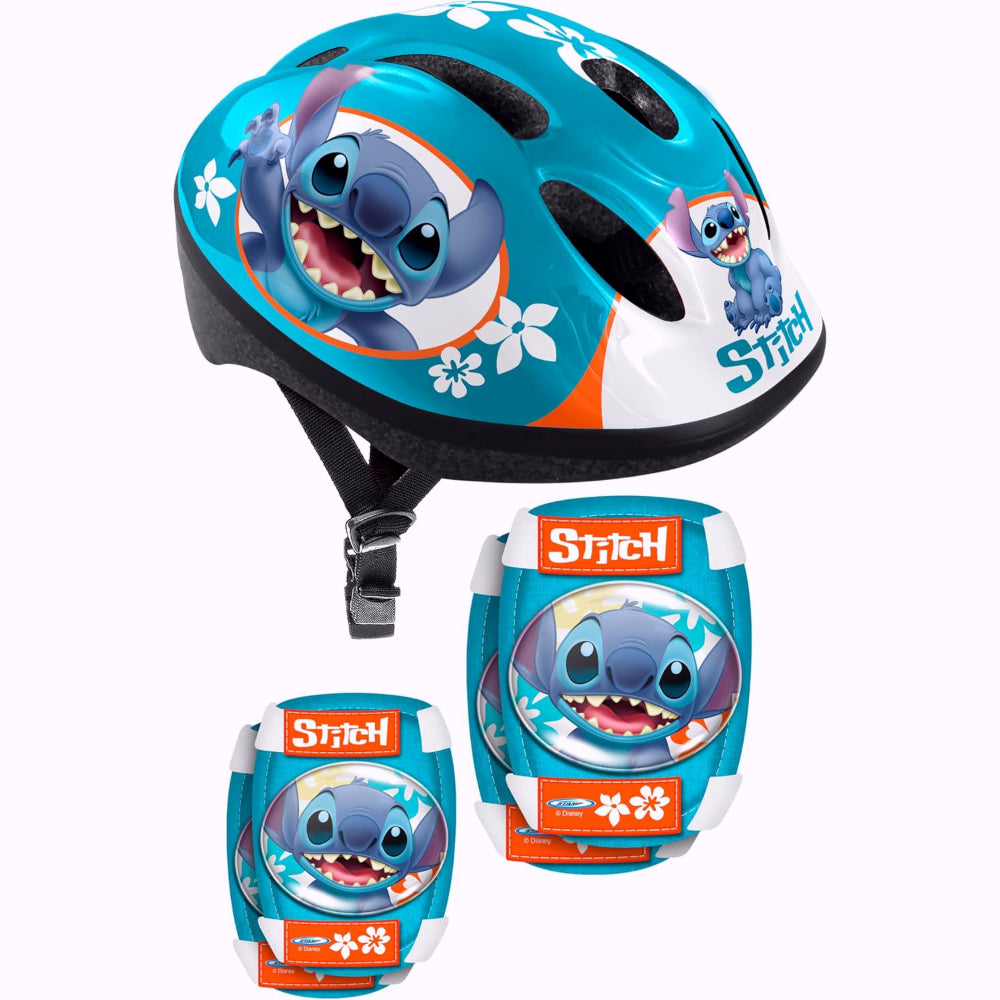 Disney COMBO STITCH (Casque + Genouillères & Coudières)