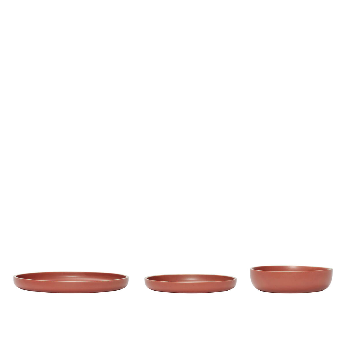 Hübsch Bols Dawn Rouge (lot de 3)