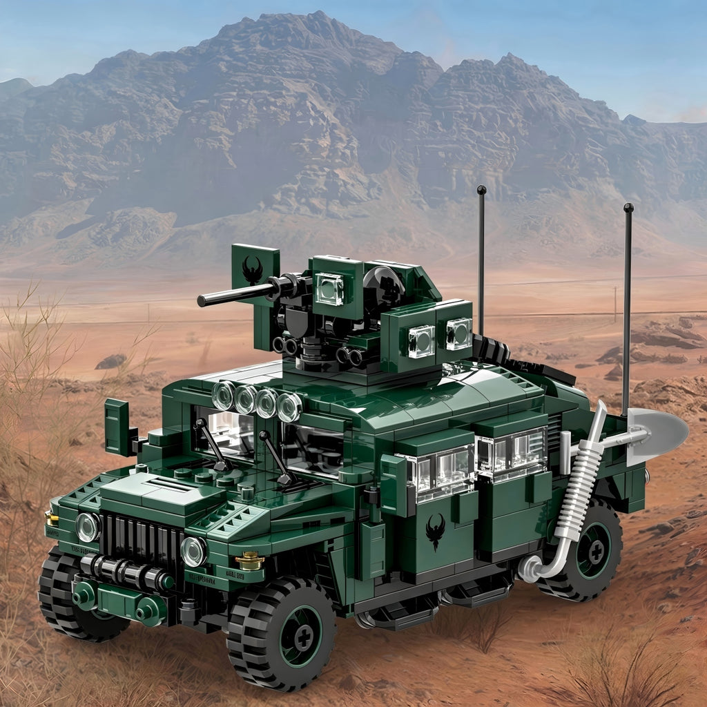 WANGE M1151 Véhicule de transport d'armement amélioré 518 pièces Ensemble de blocs de construction Pour constructeurs amateurs