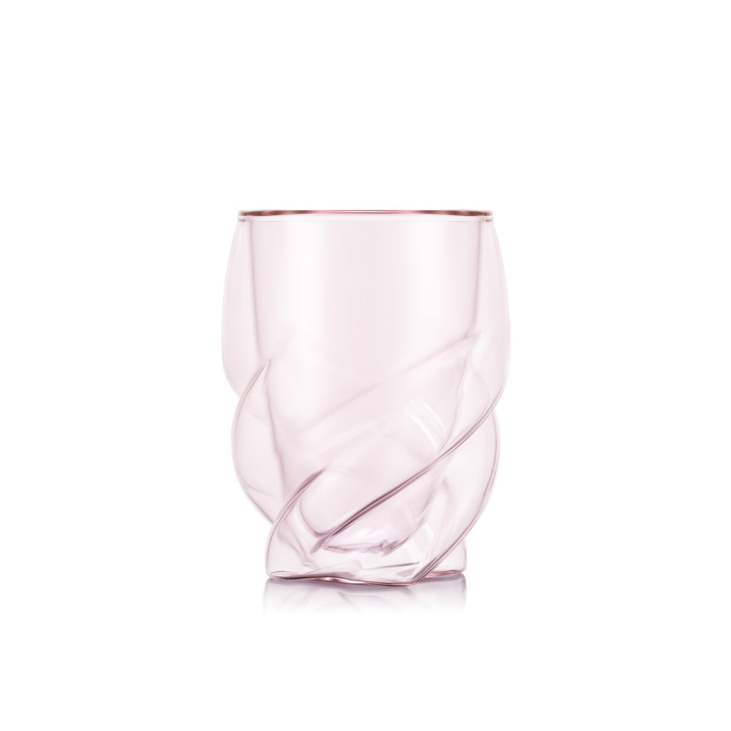 Bodum Verres à double paroi Pavina Paris, Lot de 6, Rose transparent, 270 ml, Compatibles lave-vaisselle, Verre borosilicate soufflé bouche