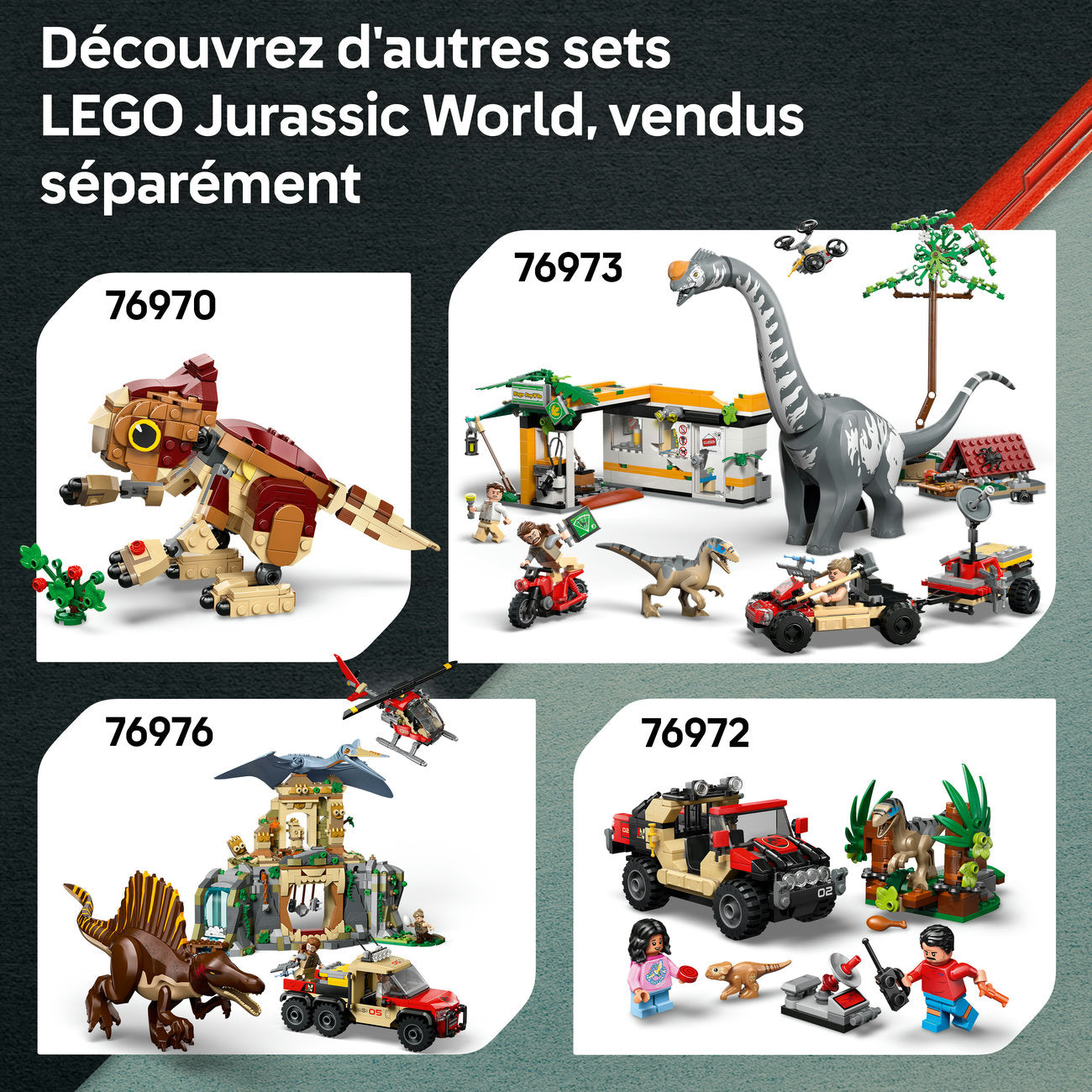 LEGO Jurassic World : Évasion du T. rex, hangar et bateau 76975 (199 pièces)