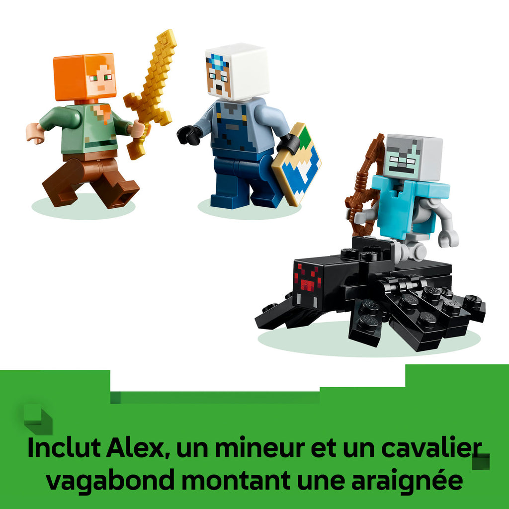 LEGO Minecraft La Mine de la Pioche 21277 Set de Construction avec Minifigurines Alex & Miner (530 Pièces)