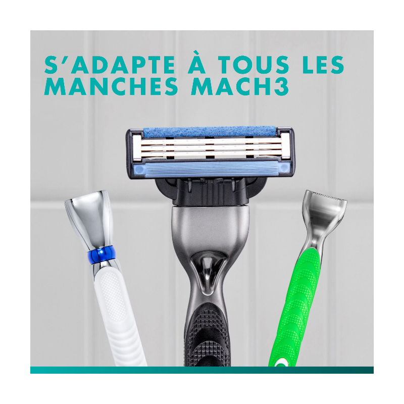 Gillette Mach3 - Cartouches de rasoir - Lot de 4