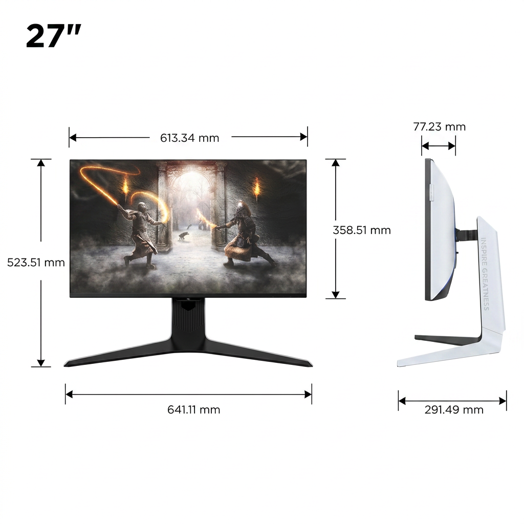 TCL R83 27R83U Moniteur d'Ordinateur 4K Ultra HD QLED Noir 160 Hz