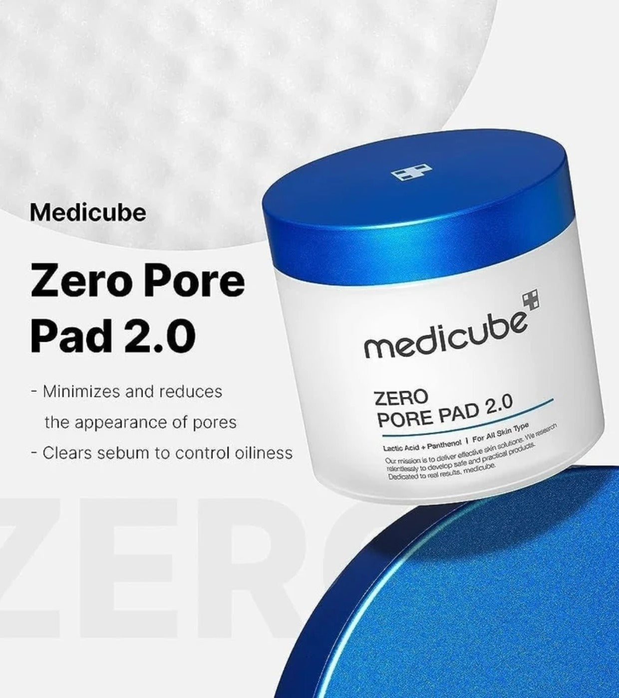 MEDICUBE Zero Pore Pad 2.0 70 pcs Disques Toniques