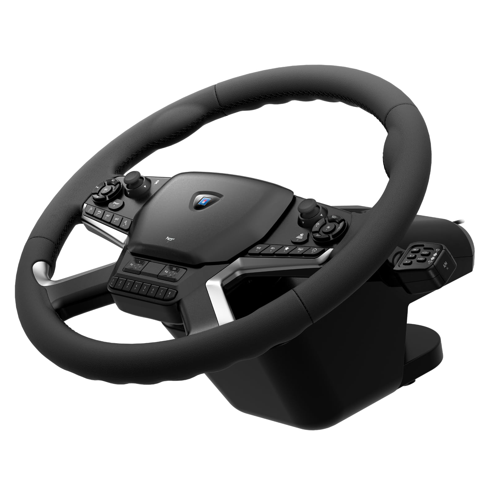 Hori Système de contrôle de camion Force Feedback Control System pour PC - Inclus Volant, Levier de commande et Pédales