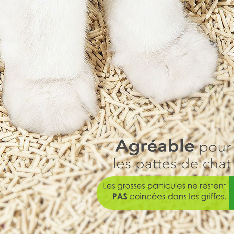 DR. GRAF Litière pour chat en tofu, 100 % naturelle, 2 x 2,5 kg
