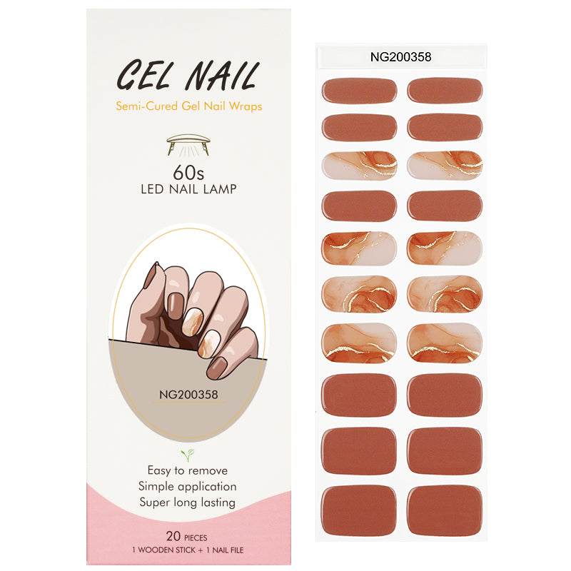 MeoMagic 14-154 Autocollants gels pour ongles - 20 pièces