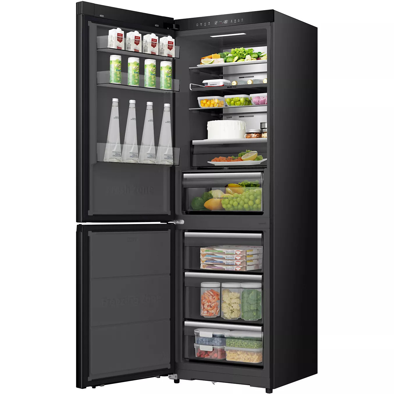 Hisense RB5K330GSFC Réfrigérateur Combo 330 Litres Noir
