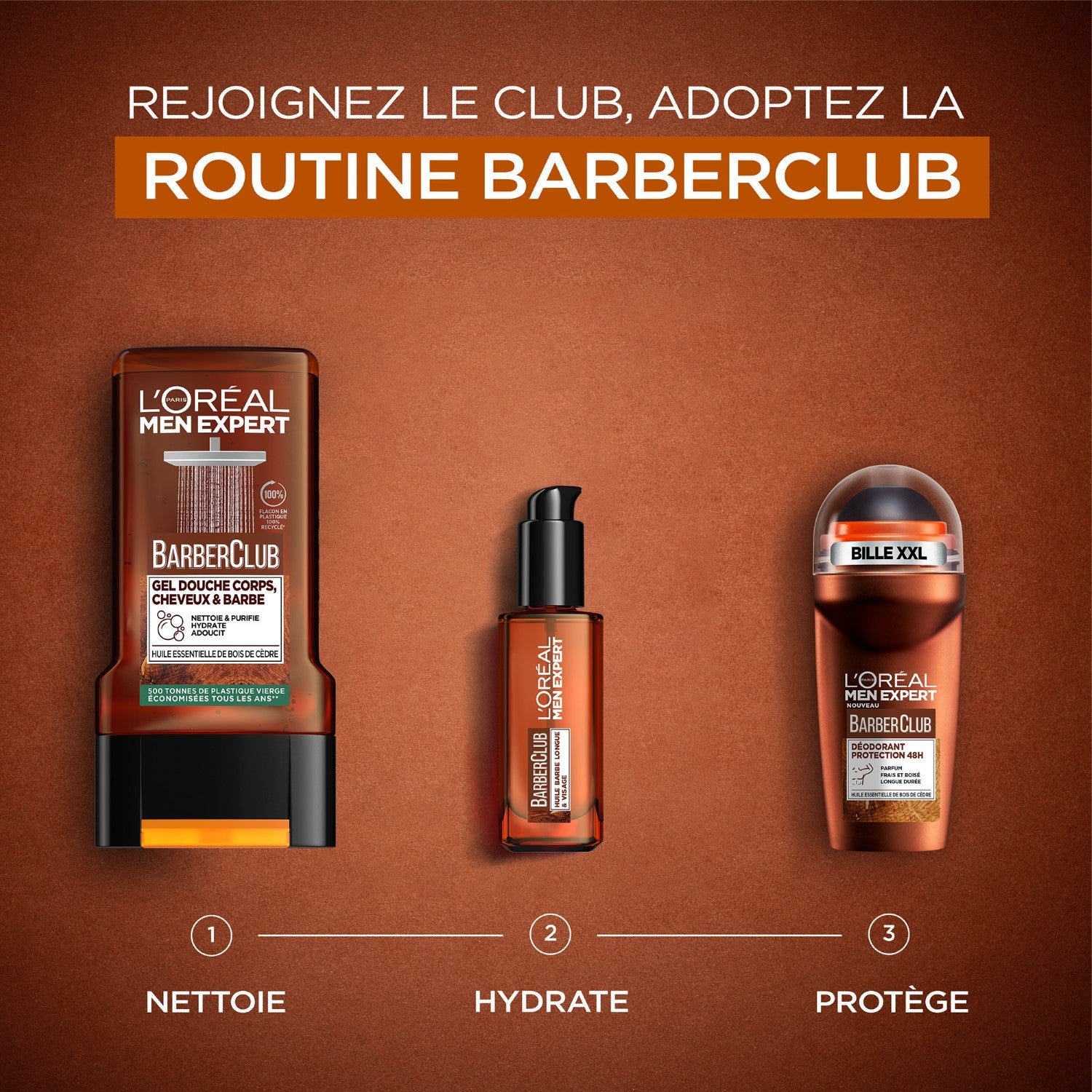 L'Oréal Paris Men Expert Barber Club Déodorant Bille Protection 48h 50ml