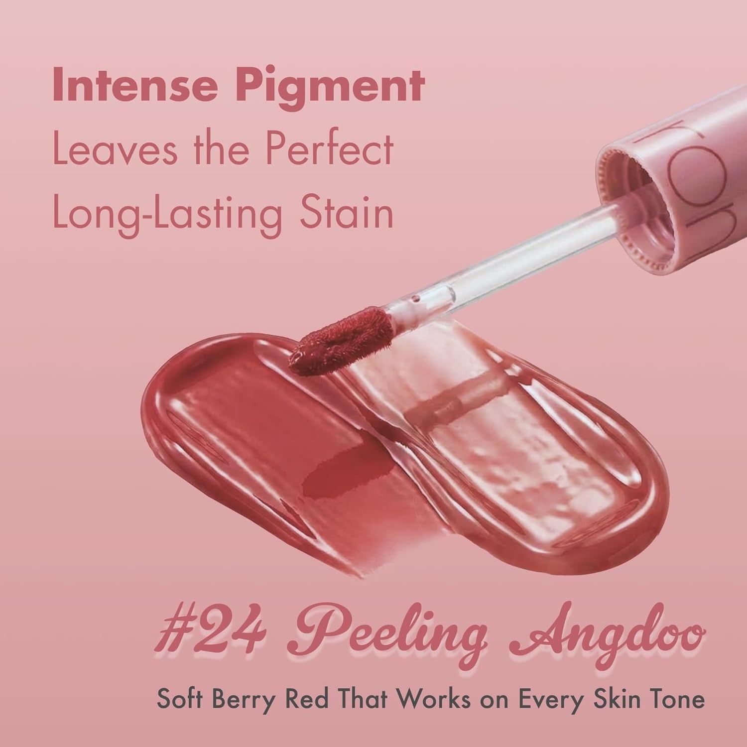 rom&nd Juicy Lasting Tint Encre à lèvres longue tenue #Bare Juicy, teinte 24 Peeling Angdoo -5,5 g