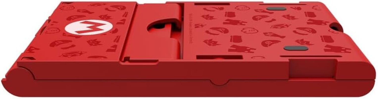 Hori Super Mario Support PlayStand pour console Nintendo Switch - Support Réglable 3 Positions - Licence officielle - Rouge