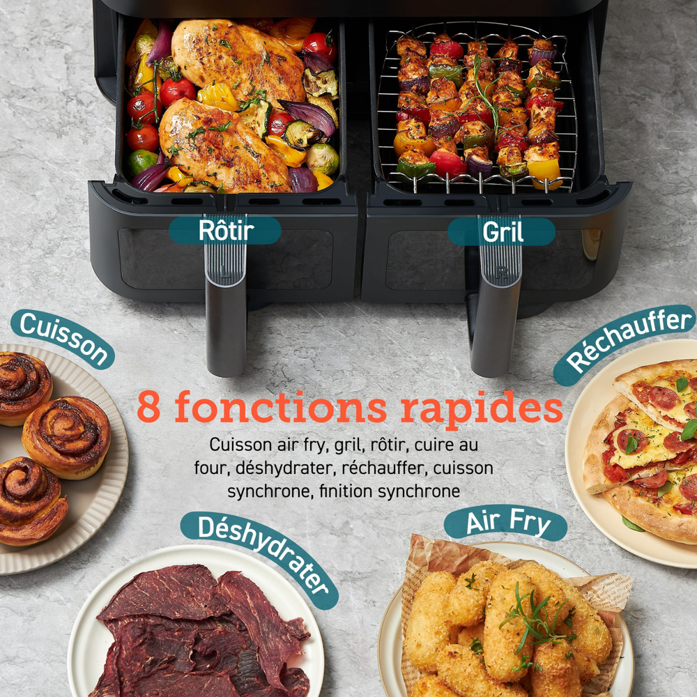 COSORI R901 Édition Chef Friteuse sans huile double - 8,5 L