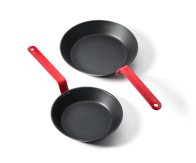 SENSARTE Lot de 2 poêles à frire antiadhésives, Poêles allant au four avec revêtement suisse, Ensemble de poêles de chef compatibles induction