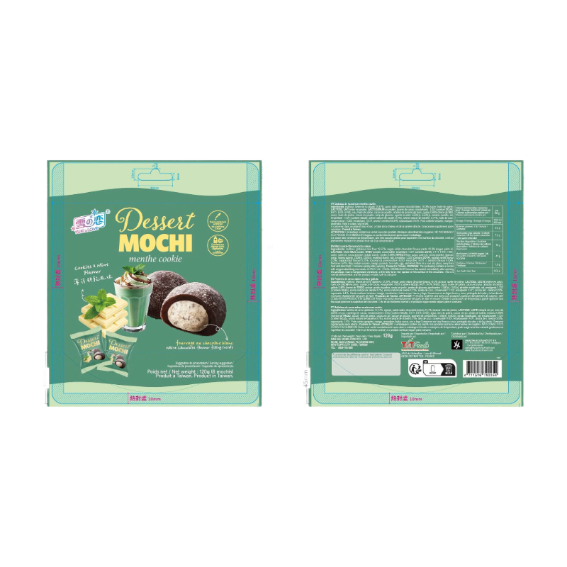 YUKI & LOVE Mochi saveur menthe et chocolat blanc - 120 g