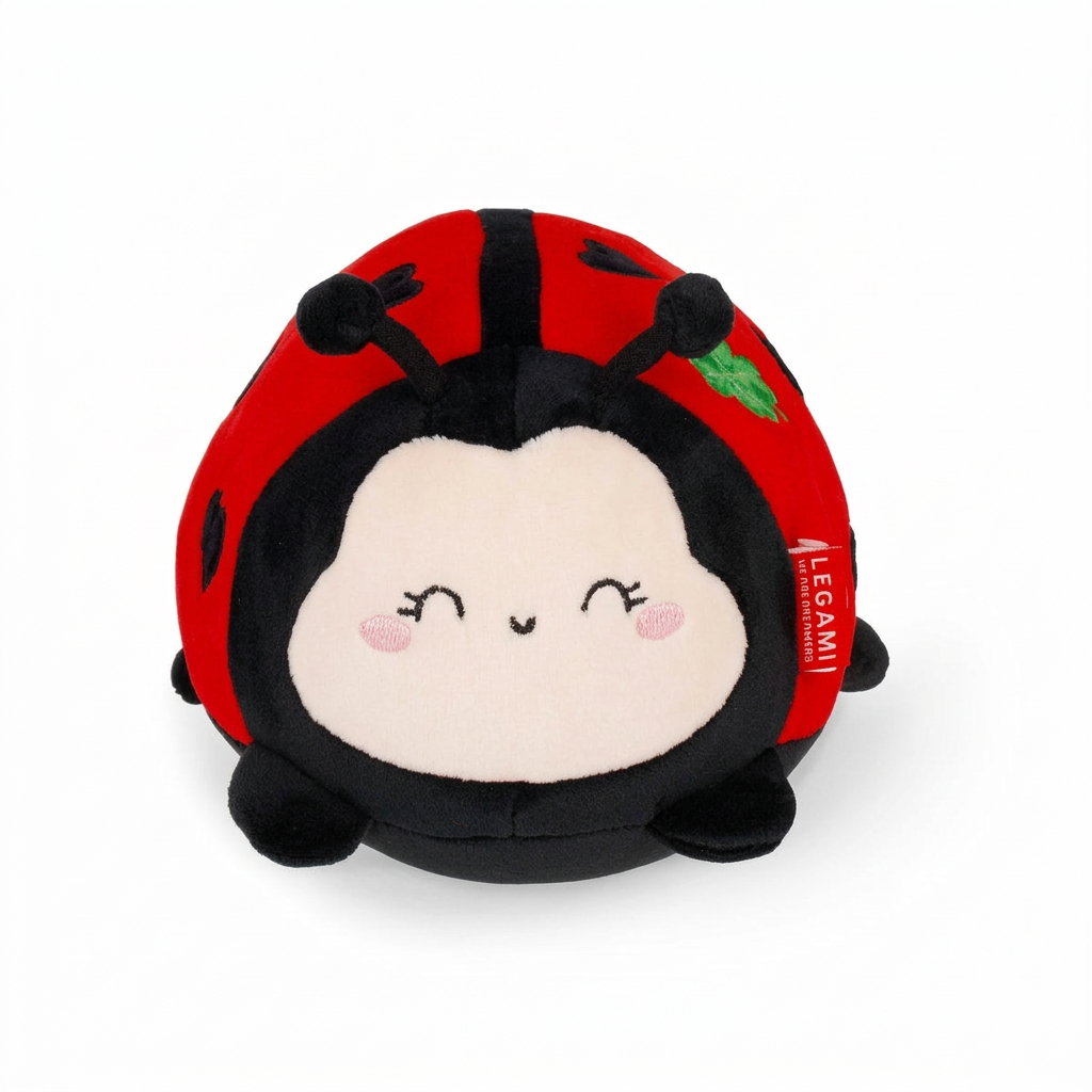 Legami Collection de peluches douces, Mini ladybug jouet en peluche, Hauteur 12 cm, Lot de 1