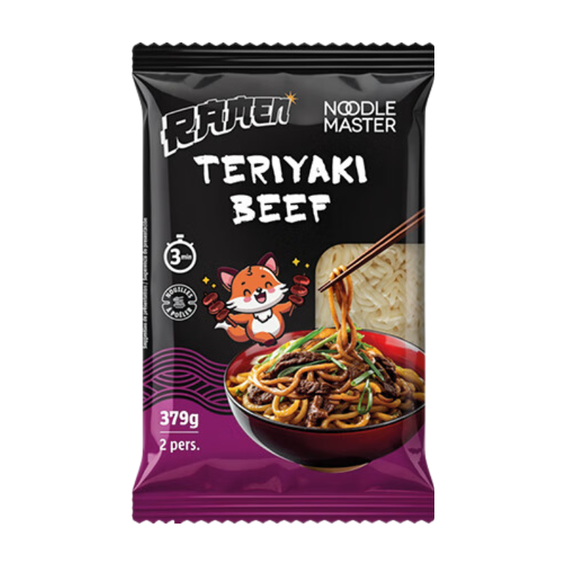 NOODLE MASTER Ramen au bœuf teriyaki 379 g