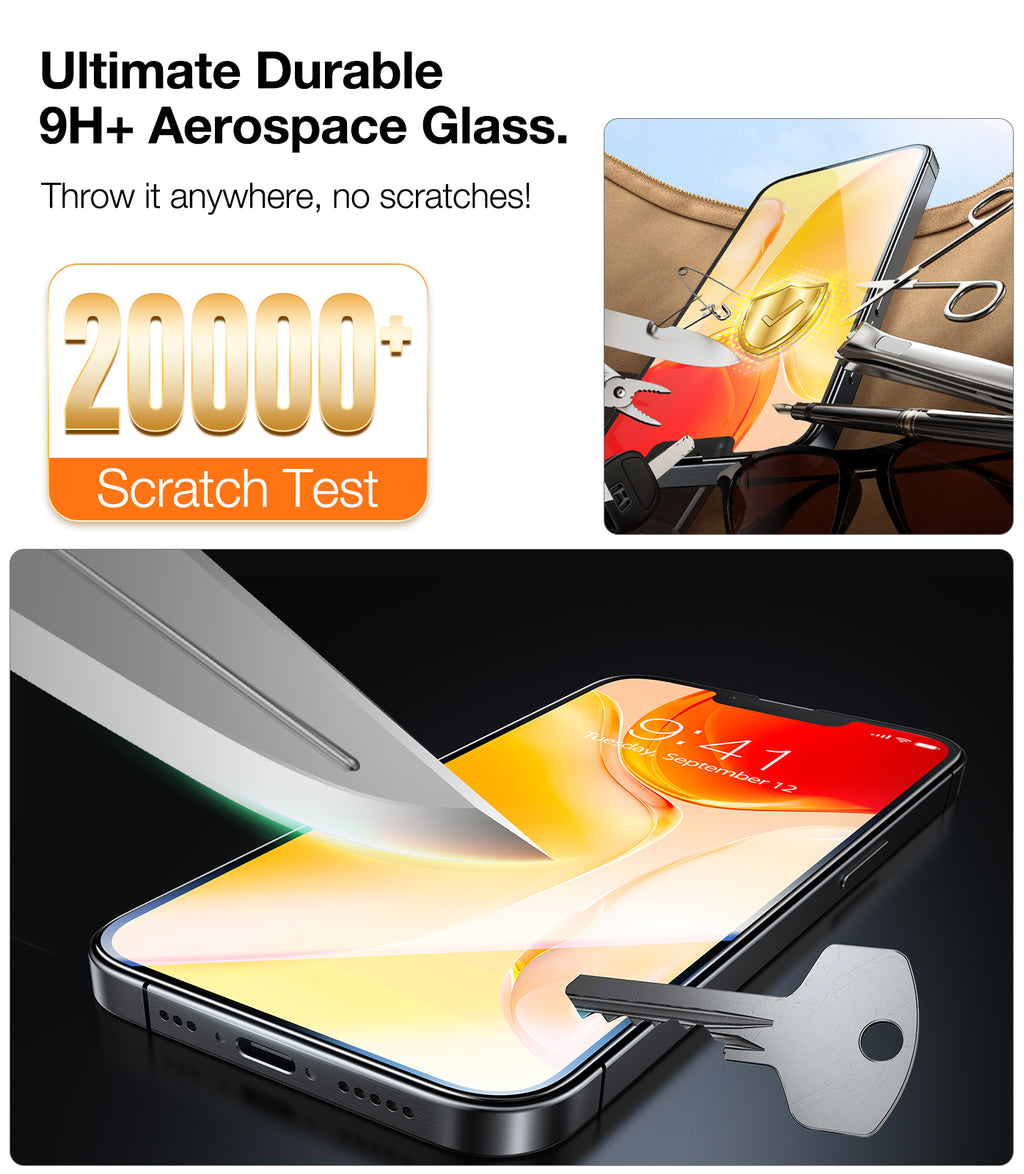 TORRAS Protection d’écran Install Master pour iPhone 17 Pro Max - Transparent