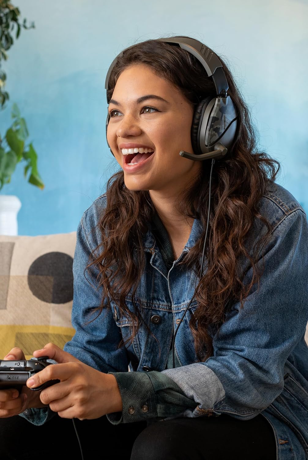 TURTLE BEACH Recon 70 Casque Gaming Filaire (Prise 3.5mm) - Micro Muet par Basculement - PC, PS5, Switch 2 & Xbox Series X|S - Camouflage Vert
