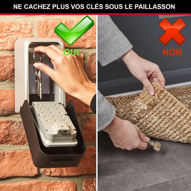 Master Lock Boîte à clés XL approuvée par la police, murale, 103 x 173 x 75 mm, pour usage extérieur, pour la maison, le bureau, les industries et les véhicules