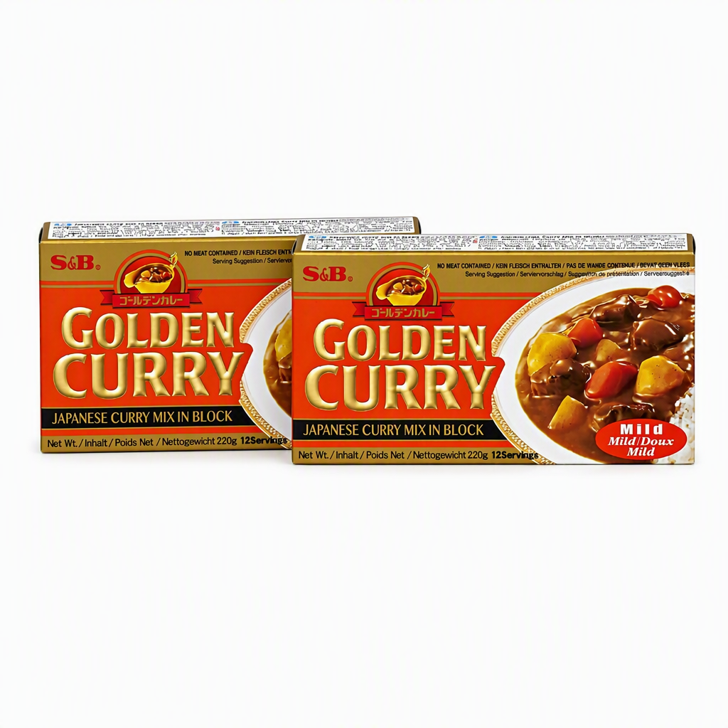 S&B Golden Curry Préparation de sauce douce sans viande - 220 g ( Lot de 2)