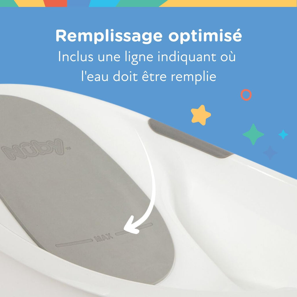 Nuby Baignoire pour bébé Assise grise