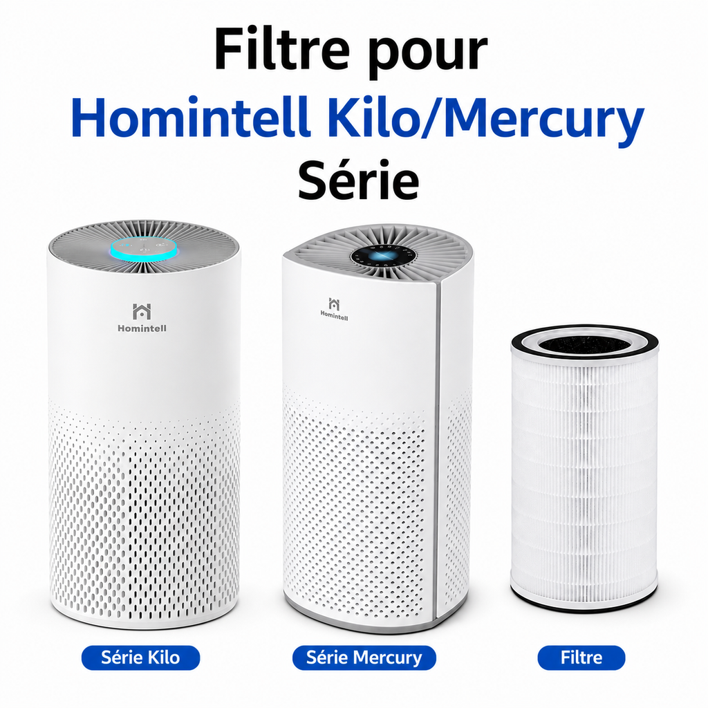 Homintell Accessoires pour Purificateur d'Air Kilo/Mercury Filtre HEPA