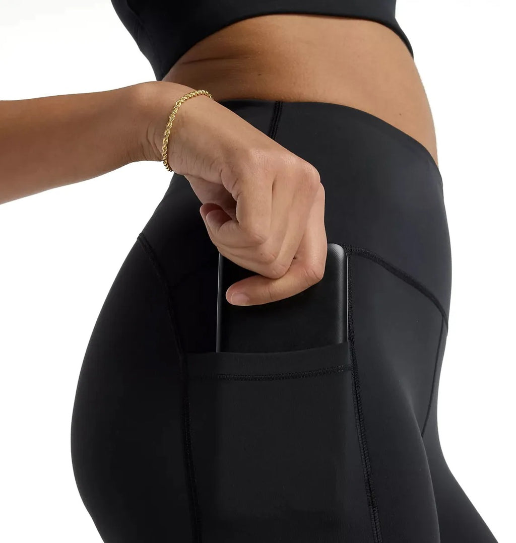 New Balance Legging taille haute avec poche Noir