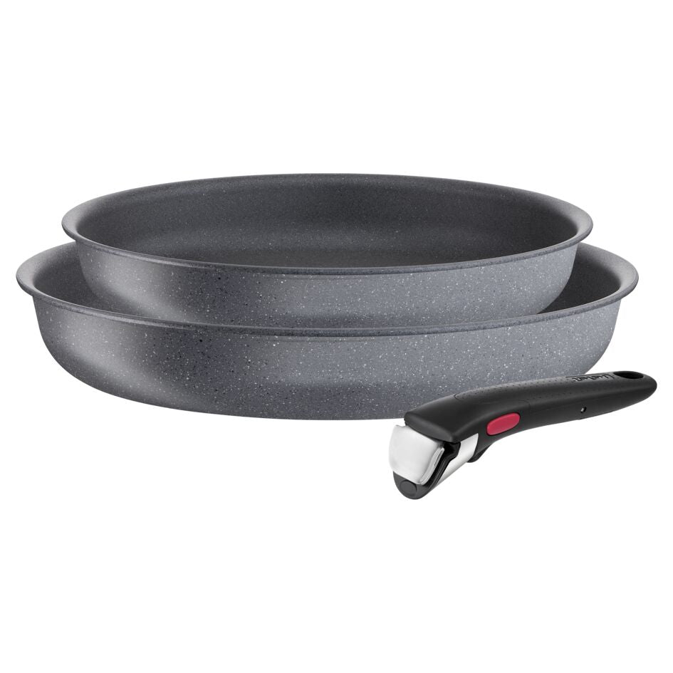 Tefal Ingenio Natural Force Set de Poêles à Frire Antiadhésives 22/26 cm + Poignée Amovible