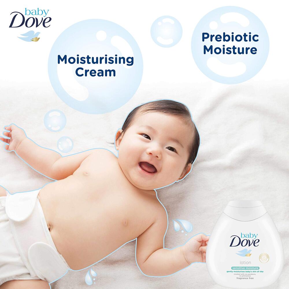 DOVE Lotion pour bébé peaux sensibles sans parfum - 200 ml
